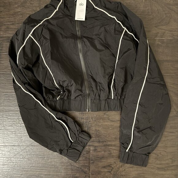 Alo Yoga Motivate Track Jacket & Shorts Set - Picture 3 of 5